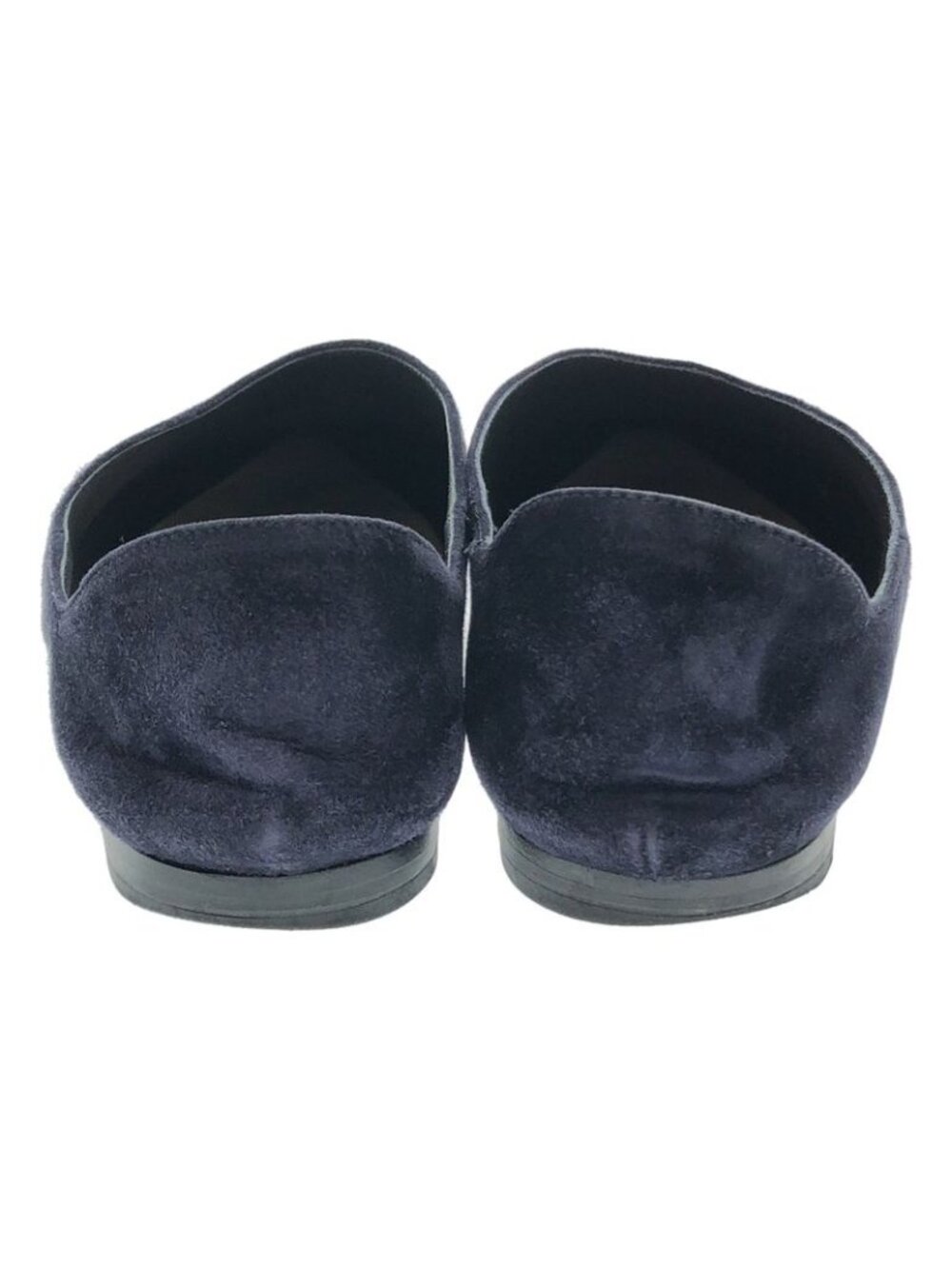 Prada Pointed Toe Suede Flat Shoes 1 S574 H Navy 37 2 - Picture 4 of 8